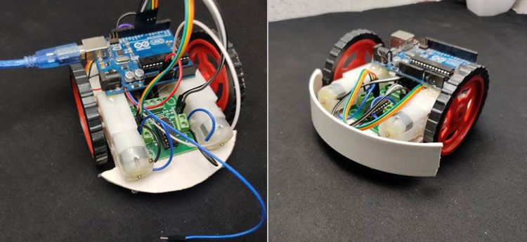 Line tracing hot sale robot arduino